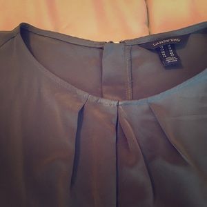 Dark grey lands end top size 10 NWOT